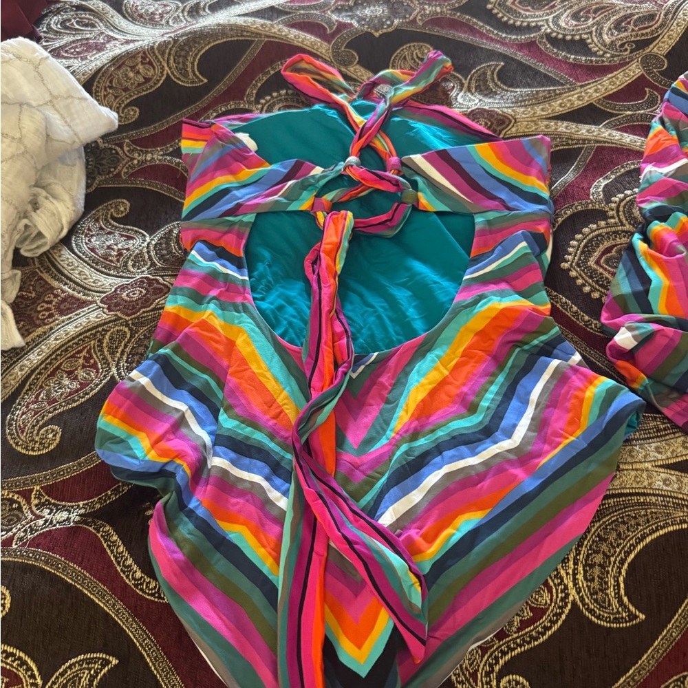 Trina Turk Multicolor Striped One Piece